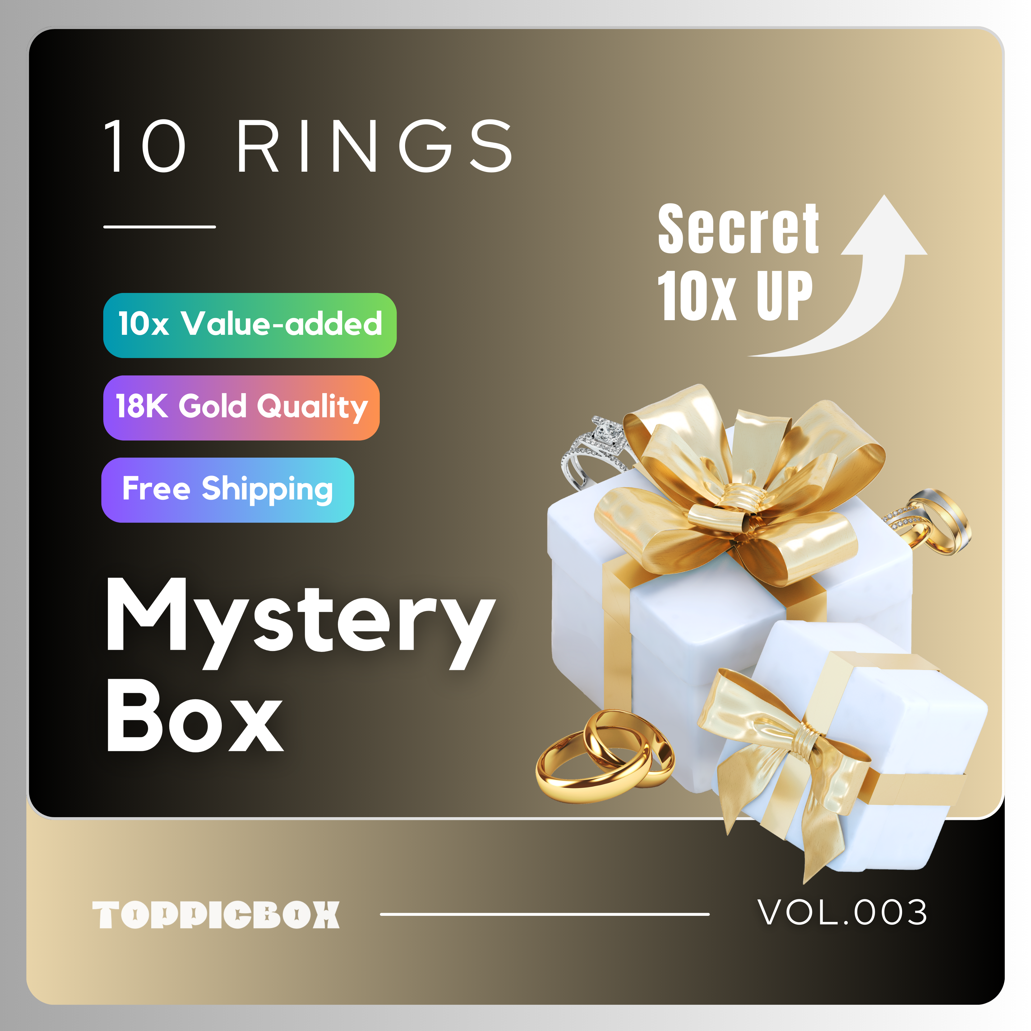 Mystery Ring Box (10-piece)