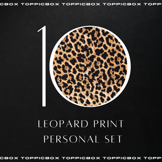 「10 Items」Leopard Print  Personal Set