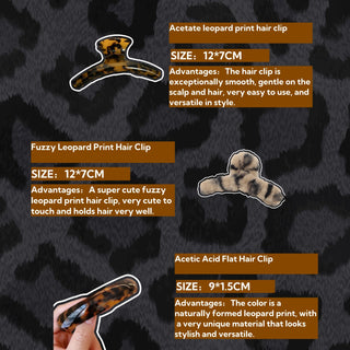 「10 Items」Leopard Print  Personal Set